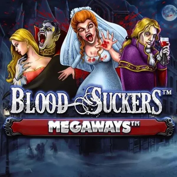 Blood Suckers Megaways slot logo by Red Tiger Gaming at Slotoro Casino
